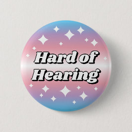 Lieve Transgender Vlag Gradiënt Slechthorend Ronde Button 5,7 Cm
