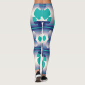 Lieve trendy multikleur "Ratti_Creative_Arts" Leggings (Achterkant)