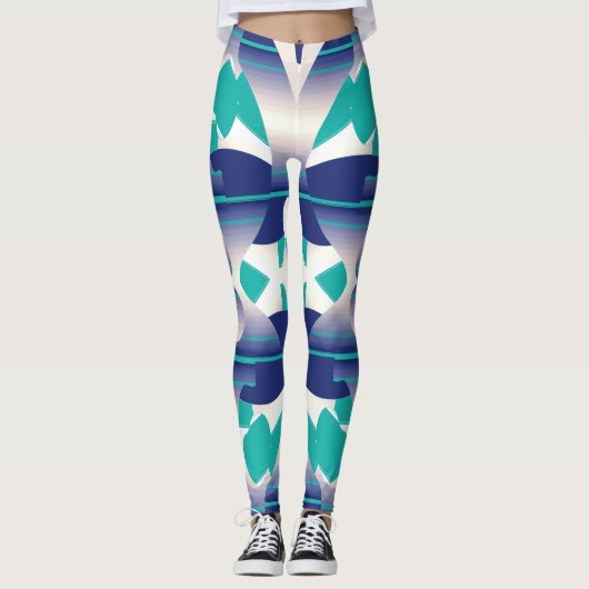 Lieve trendy multikleur "Ratti_Creative_Arts" Leggings (Voorkant)