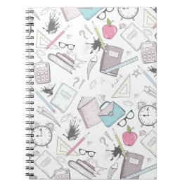 Lieve Trendy Onderwijzer School Patroon Notitieboek