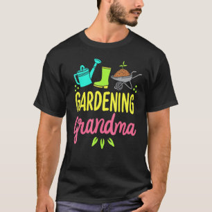 Lieve tuinierende oma groentetuin tuinman t-shirt