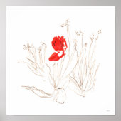 Lieve tulp in het poster van de wind en de regen (Voorkant)