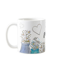 Lieve Turquoise Blauwe Boho Bloemige Kunst