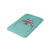 Lieve Turquoise Vis Badmat (Gekanteld)