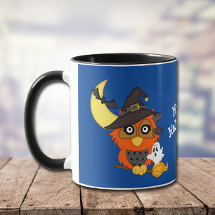 Lieve Uil en Geest Halloween Mok