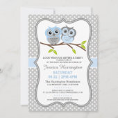 Lieve Uilen Baby Shower Kaart (Voorkant)