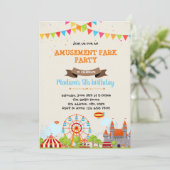 Lieve uitnodiging voor amusement feestje (Staand voorkant)