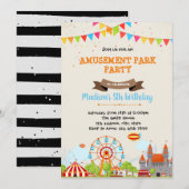 Lieve uitnodiging voor amusement feestje (Voorkant / Achterkant)