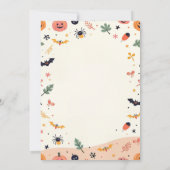 Lieve uitnodiging voor een Halloweenfeest – Vriend (Achterkant)