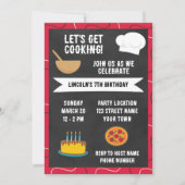 Lieve uitnodiging voor kookfeestje (Voorkant)