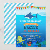 Lieve uitnodiging voor onderzee feestje (Voorkant / Achterkant)