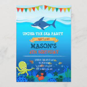 Lieve uitnodiging voor onderzee feestje