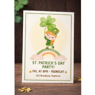 Lieve uitnodiging voor St. Patrick's Day-feestje