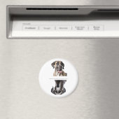 Lieve Vaalbruine Dog Argentaans Magnet voor de vaa (Insitu (Vaatwasser))