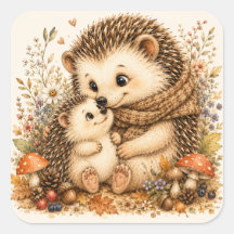 Lieve Vader Egel en Baby Knuffel