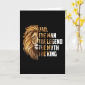 Lieve vader het Man de legende de mythe de koning Kaart (Gele Bloem)