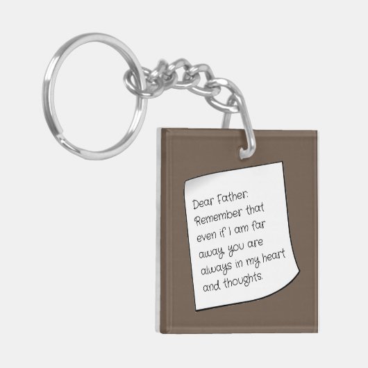 Lieve Vader Sleutelhanger (2) (Cadeau vanaf de Afs (Voorkant Links)