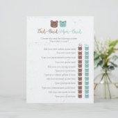 lieve vader zei dat mama zei dat baby shower spel (Staand voorkant)