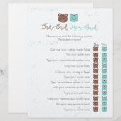 lieve vader zei dat mama zei dat baby shower spel (Voorkant / Achterkant)