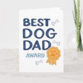 Lieve Vaderdag Beste Hond Papa Wenskaart Kaart (Voorkant)