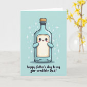 Lieve Vaderdag Fleskaart Kaart (Gele Bloem)