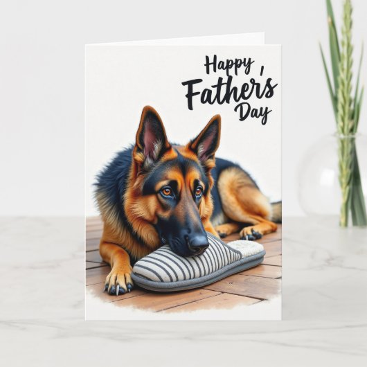Lieve Vaderdag Hond Kaart (Voorkant)
