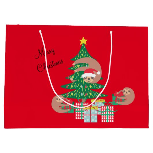 Lieve vakantie luiaard groot groot cadeauzakje (Achterkant)