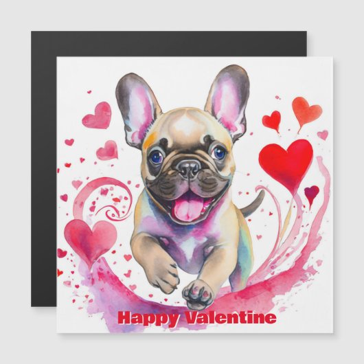 Lieve Valentijn Franse Bulldog (Voorkant / Achterkant)