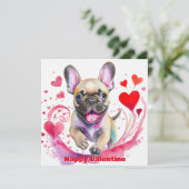Lieve Valentijn Franse Bulldog (Staand voorkant)