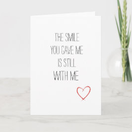 Lieve Valentijnsdag, de lach die je me geeft Kaart