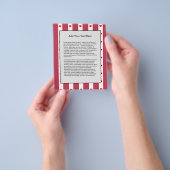 Lieve Valentijnsdag Witte lijnen Liefde Flyer (Hand)