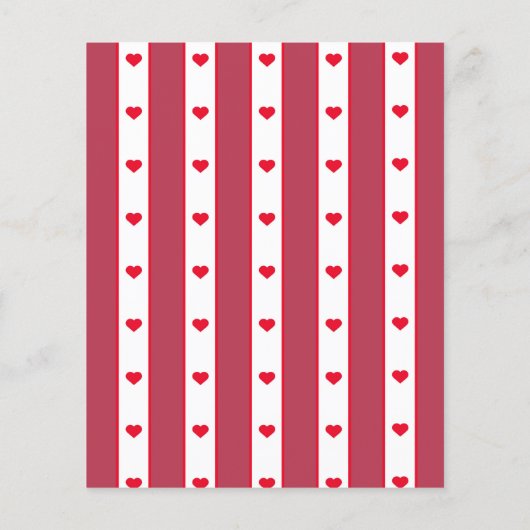 Lieve Valentijnsdag Witte lijnen Liefde Flyer (Achterkant)