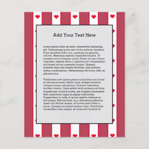 Lieve Valentijnsdag Witte lijnen Liefde Flyer