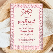 Lieve Valentijnskaart Baby Shower Uitnodiging