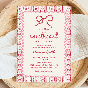 Lieve Valentijnskaart Baby Shower Uitnodiging