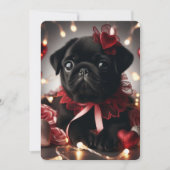Lieve Valentijnskaart met Pug Feestdagenkaart (Voorkant)