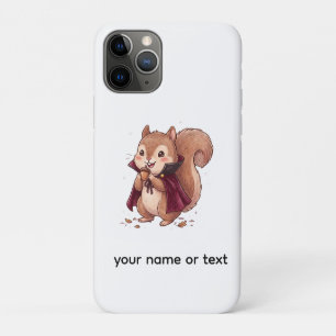 Lieve Vampier Eekhoorn met Eikel Halloween Cape Ja Case-Mate iPhone Case