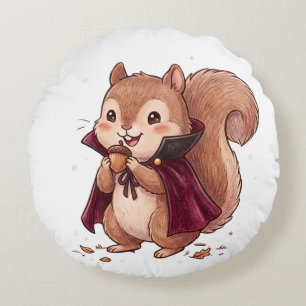 Lieve Vampier Eekhoorn met Eikel Halloween Cape Ja Rond Kussen