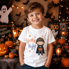 Lieve Vampierjongen Griezelnacht Halloween T-shirt