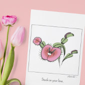 Lieve Venusvliegenvanger Plant Valentijnsdag Roman Kaart