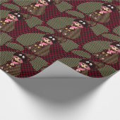 Lieve Verdrietige Kawaii Meisje PinkyP door LeahG Cadeaupapier (Hoek)