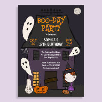 Lieve verjaardagsfeestje Halloween spookhuis