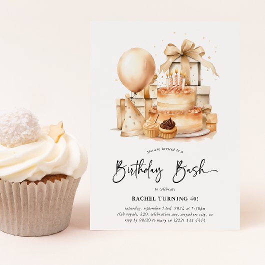 Lieve verjaardagsfeestje voor volwassenen van alle kaart