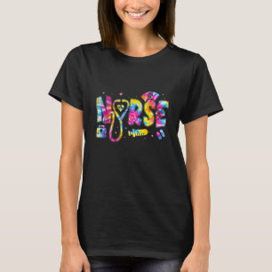 Lieve Verpleegster Tie Dye Verpleegster Verpleging T-shirt
