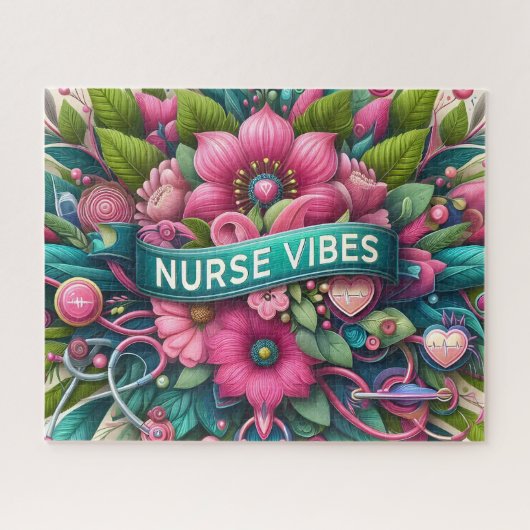 Lieve Verpleegster Vibes Legpuzzel (Horizontaal)