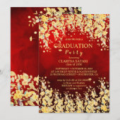 Lieve verse waterverf bloemen afgestudeerden kaart (Voorkant / Achterkant)