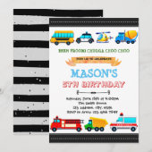 Lieve vervoer feest uitnodiging (Voorkant / Achterkant)