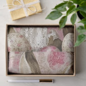Lieve Vintage Paashaas Decoupage Tissuepapier (Geschenk)