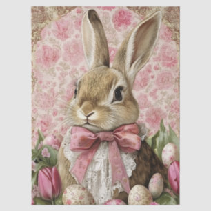 Lieve Vintage Paashaas Decoupage Tissuepapier