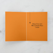 Lieve Vintage Schrijfmachine Gelukkig Halloween Ka Kaart (Binnen)